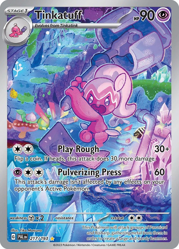 Tinkatuff 217 Illustration Rare card from Paldea Evolved