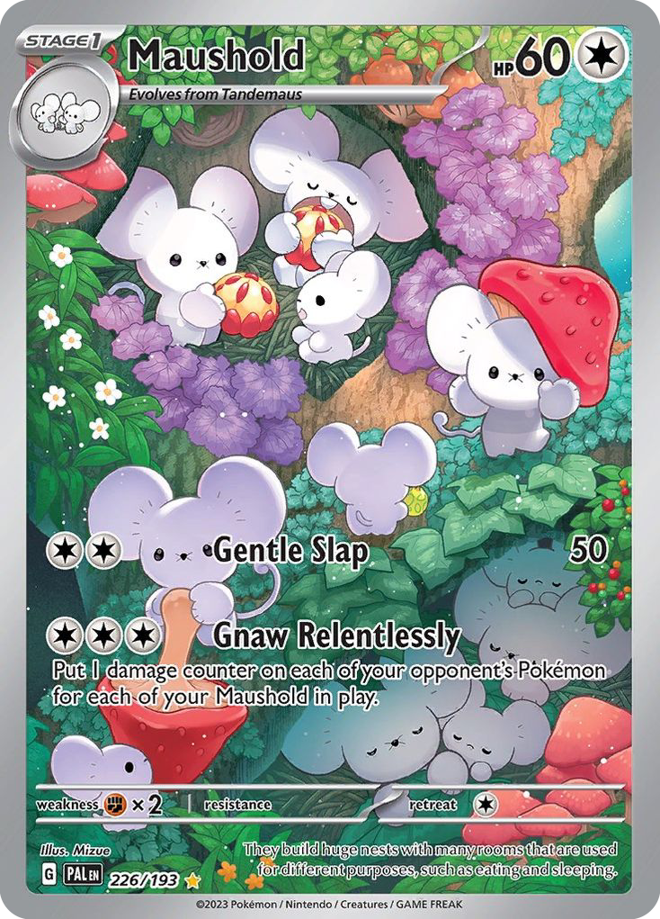 Maushold 226 Illustration Rare card from Paldea Evolved