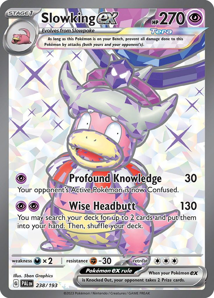Slowking ex 238/193 Ultra Rare card from Paldea Evolved