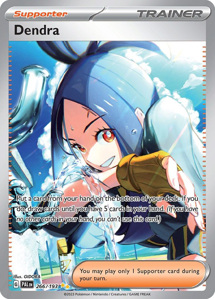 Dendra 266 Special Illustration Rare card from Paldea Evolved