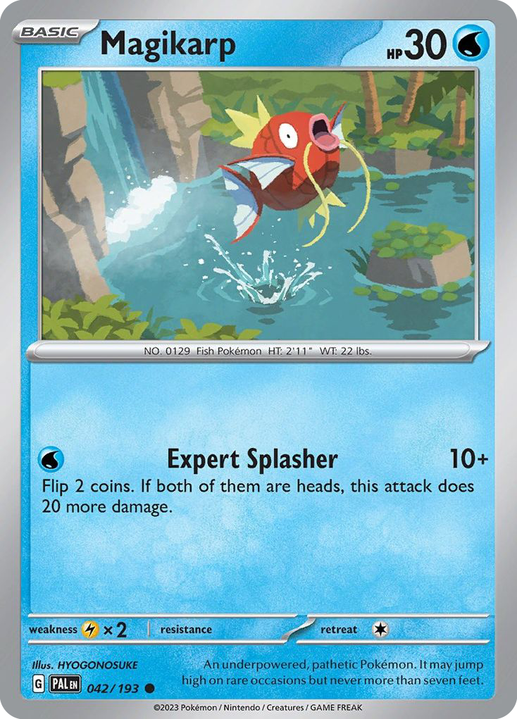 Magikarp 42 Common card from Paldea Evolved