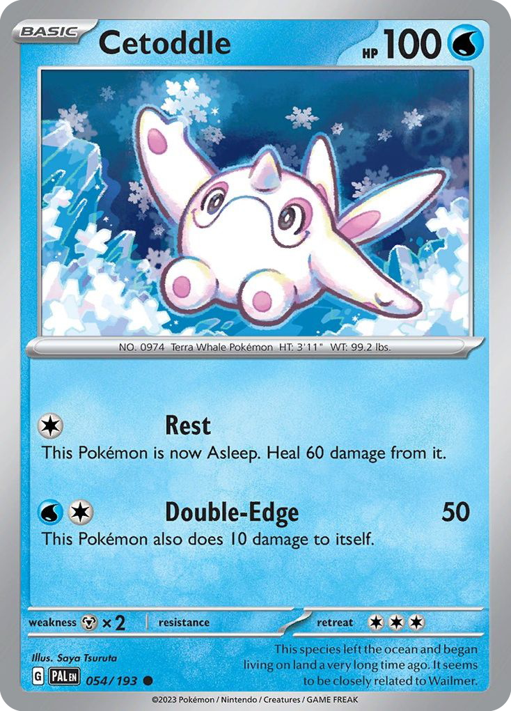Cetoddle 54/193 Common card from Paldea Evolved