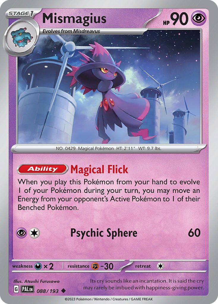 Mismagius 88 Uncommon card from Paldea Evolved