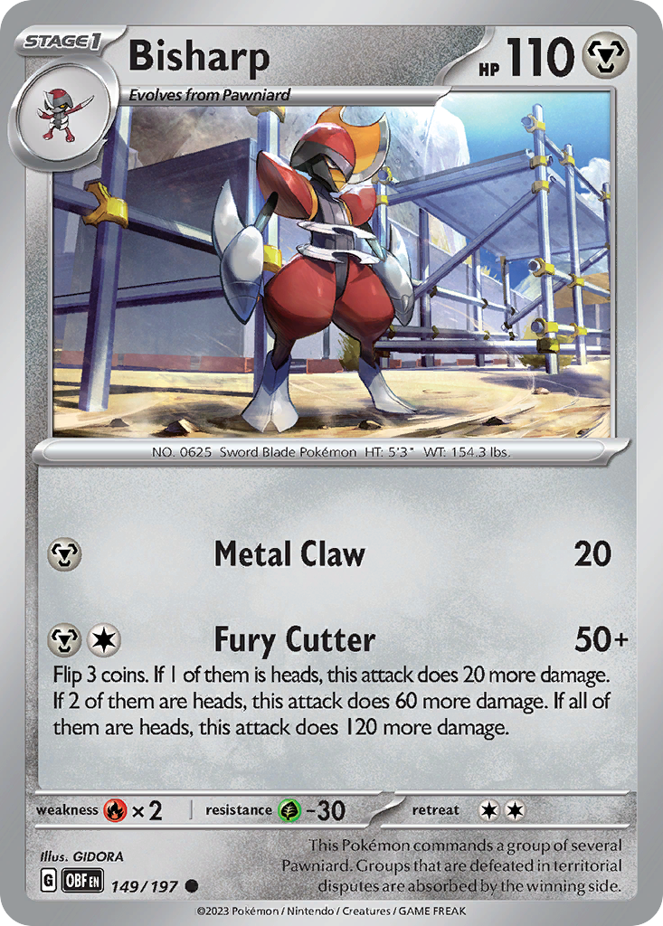 Bisharp 149 Common card from Obsidian Flames