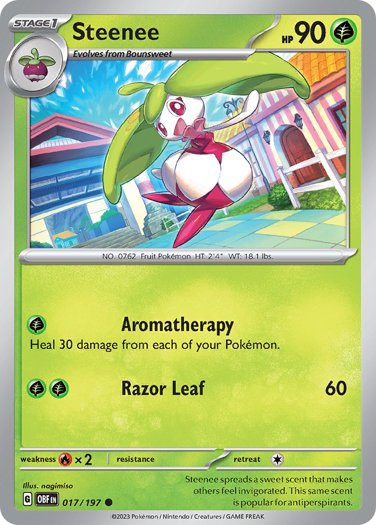 Steenee 17 Common card from Obsidian Flames