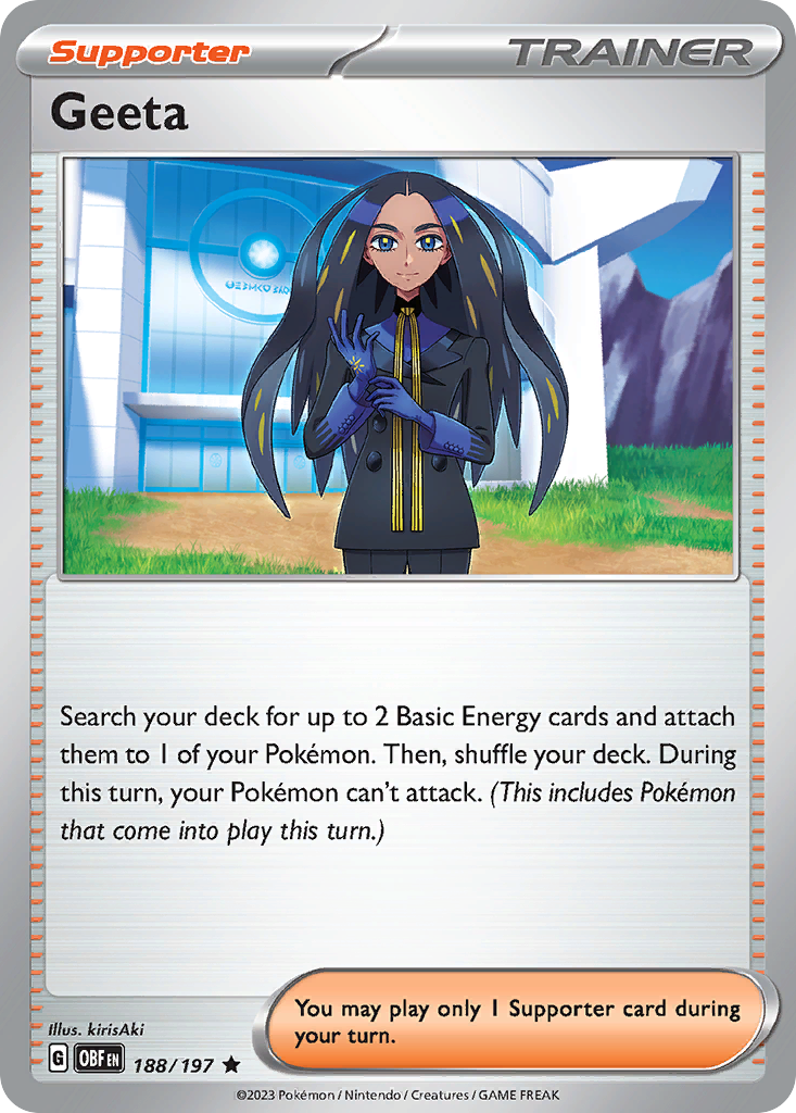 Geeta 188 Rare card from Obsidian Flames