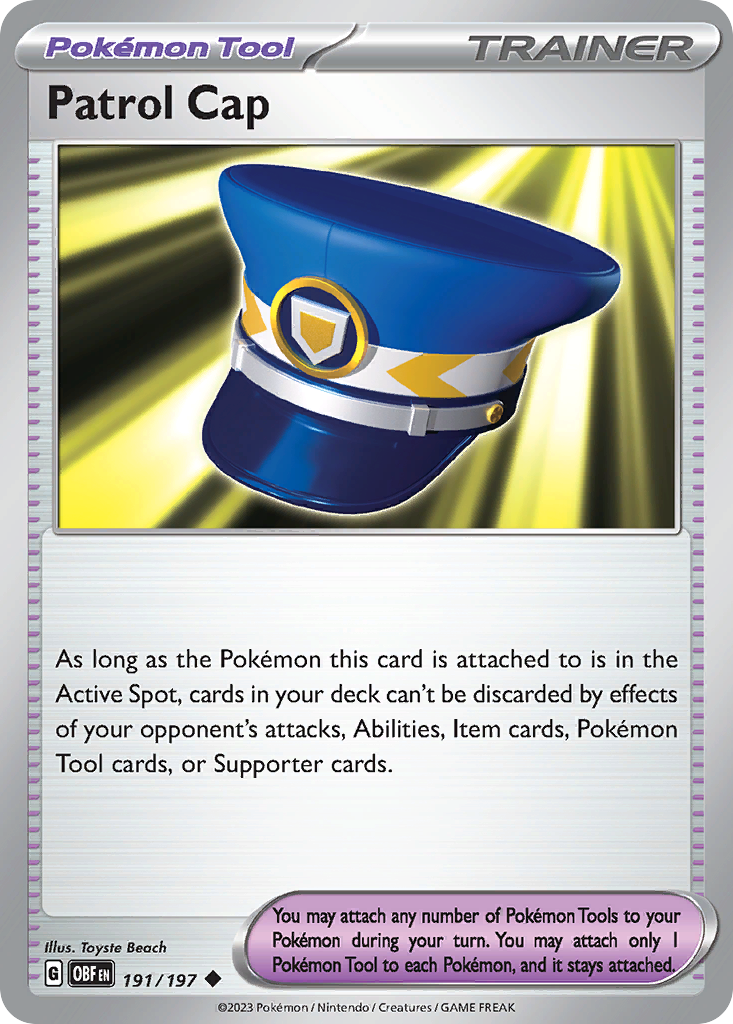 Patrol Cap 191 Uncommon card from Obsidian Flames