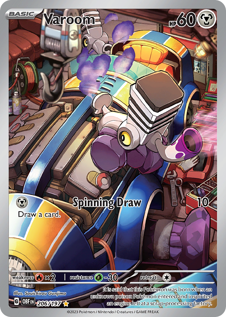 Varoom 206 Illustration Rare card from Obsidian Flames