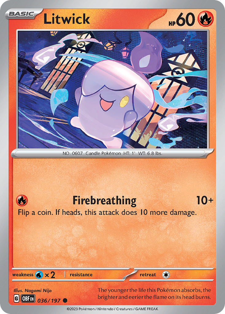Litwick 36 Common card from Obsidian Flames