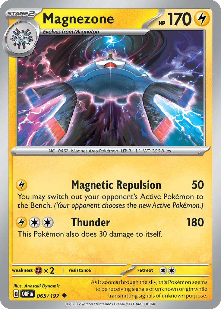 Magnezone 65/197 Uncommon card from Obsidian Flames