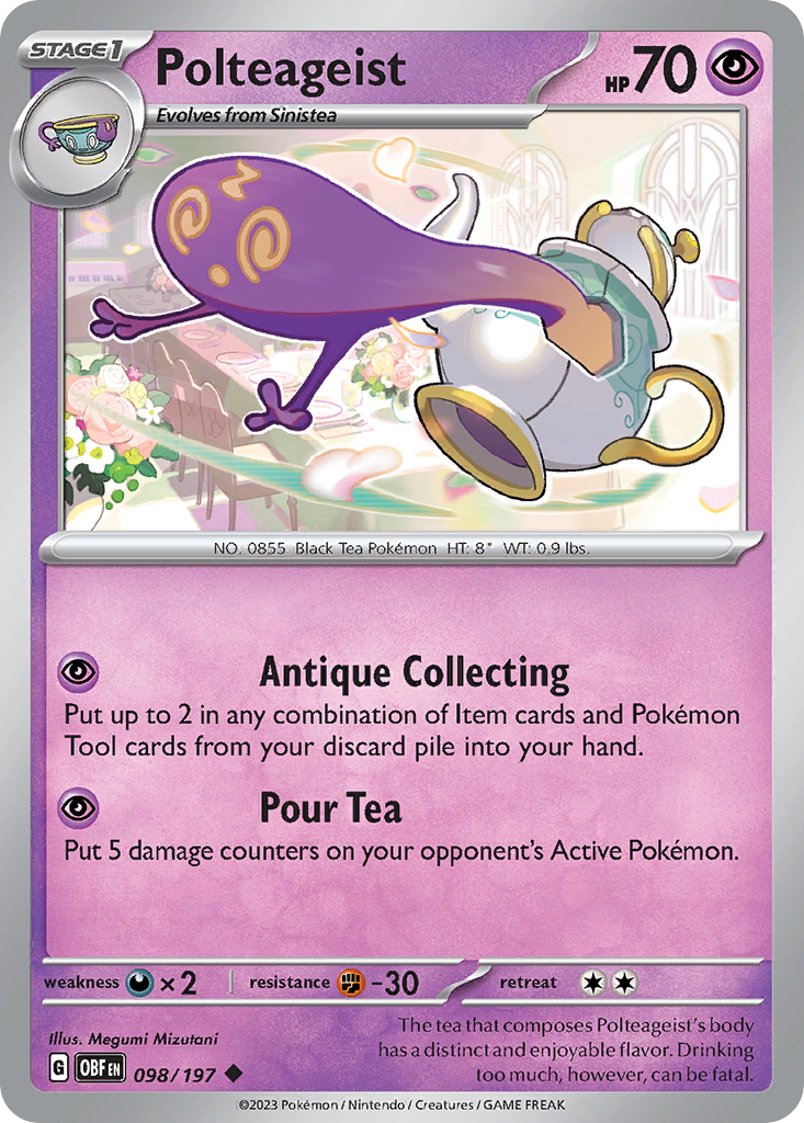 Polteageist 98 Uncommon card from Obsidian Flames