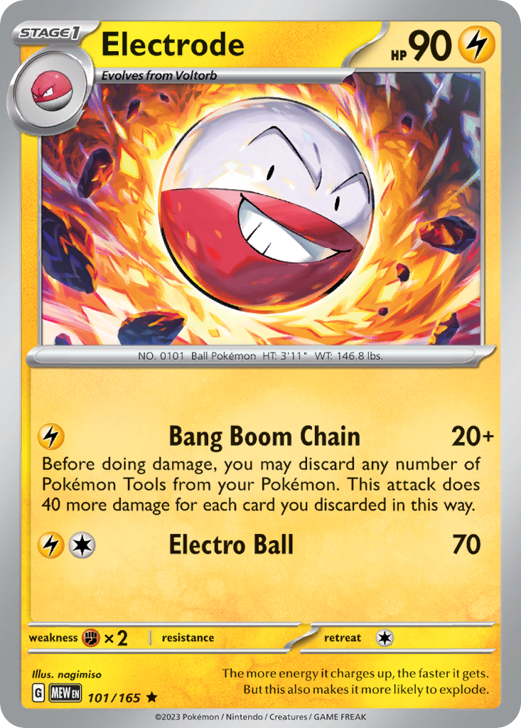 Electrode 101 Rare card from 151