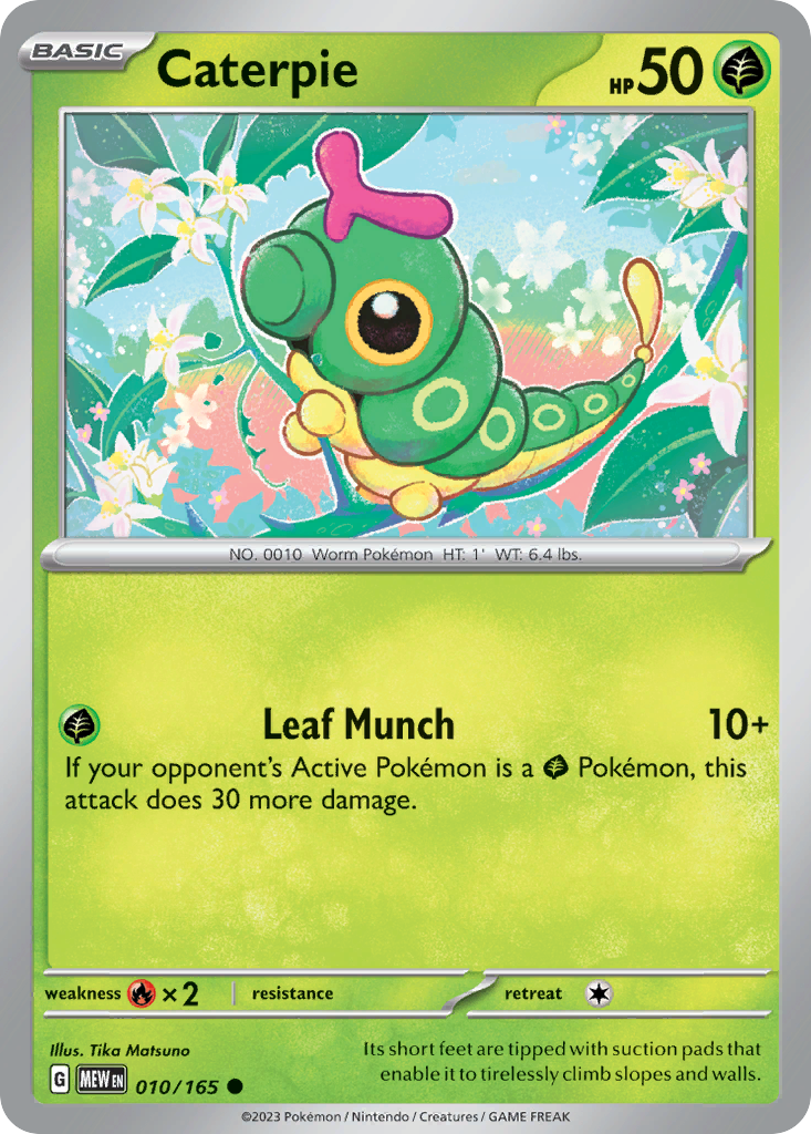 Caterpie 10 Common card from 151