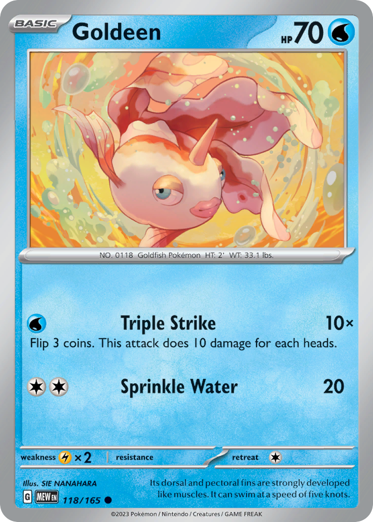 Goldeen 118 Common card from 151