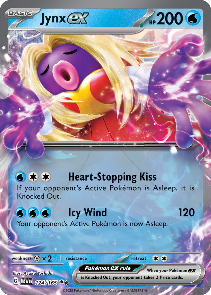 Jynx ex 124 Double Rare card from 151