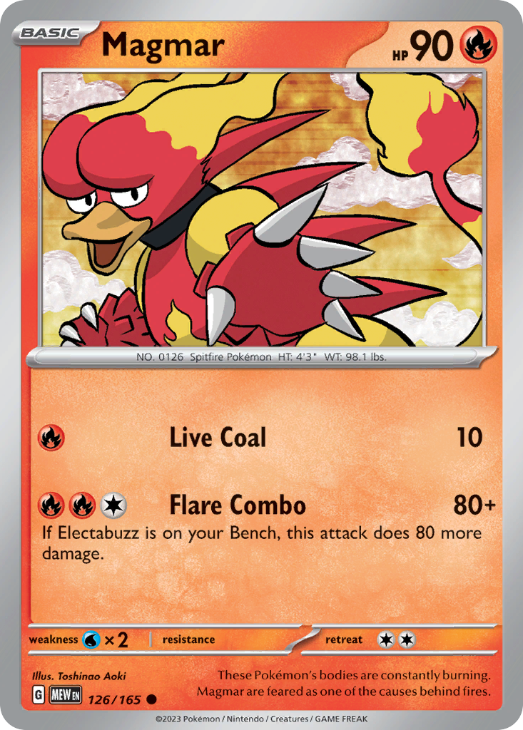 Magmar 126 Common card from 151