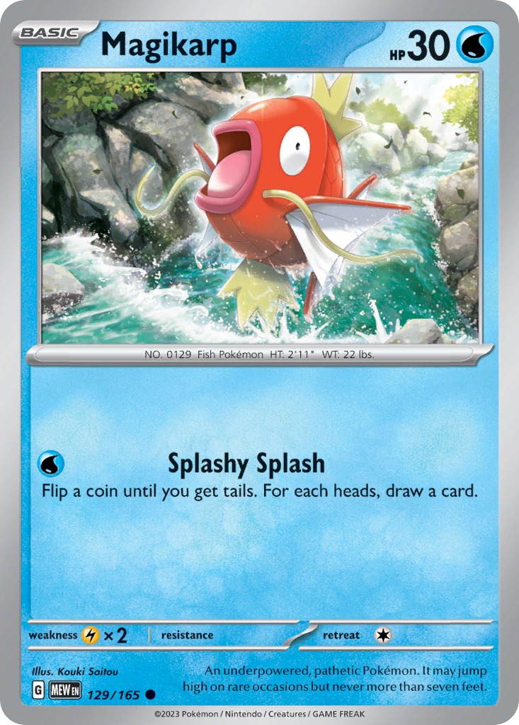 Magikarp 129/165 Common card from 151