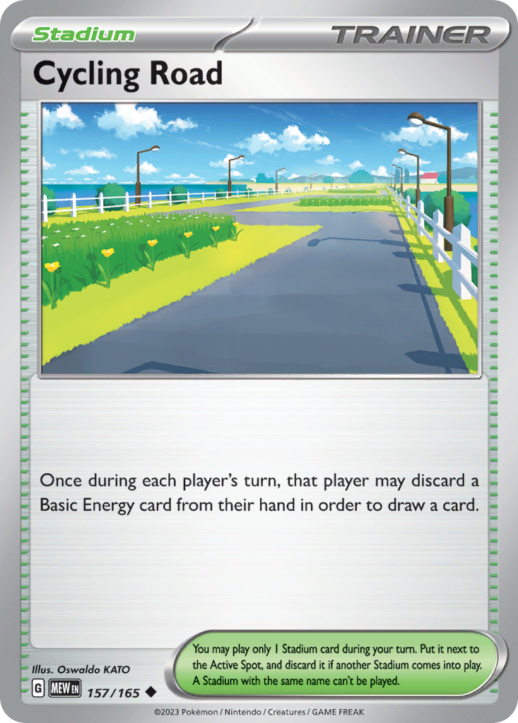 Cycling Road 157/165 Uncommon card from 151