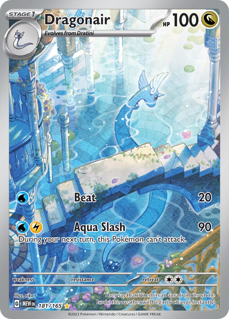 Dragonair 181 Illustration Rare card from 151