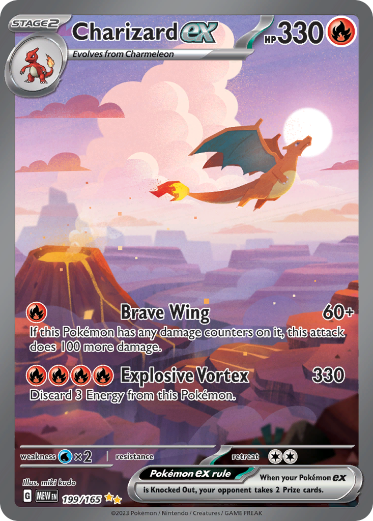 Charizard ex 199 Special Illustration Rare card from 151