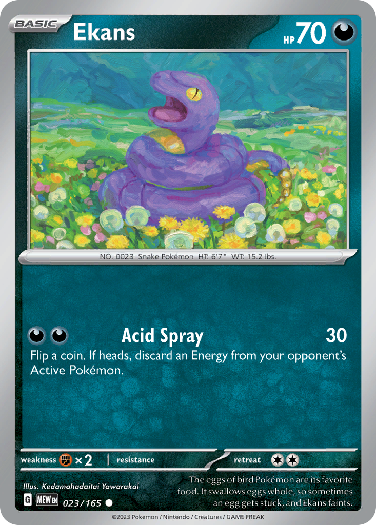 Ekans 23/165 Common card from 151