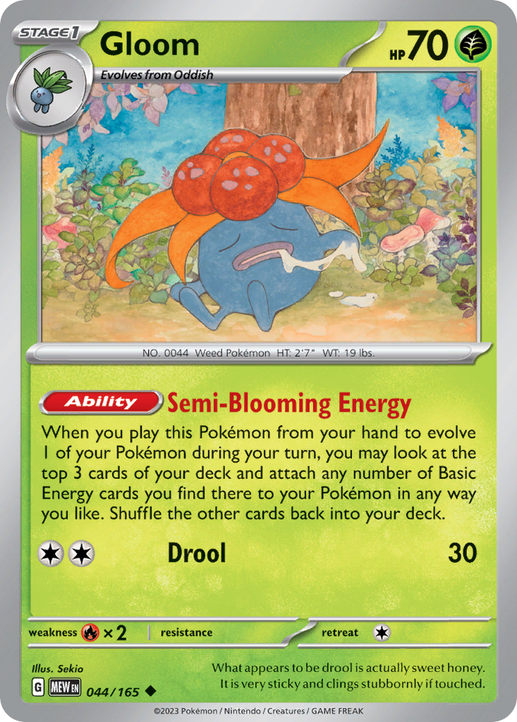 Gloom 44/165 Uncommon card from 151