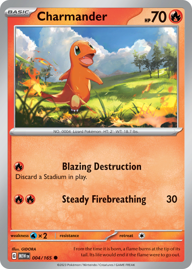 Charmander 4/165 Common card from 151