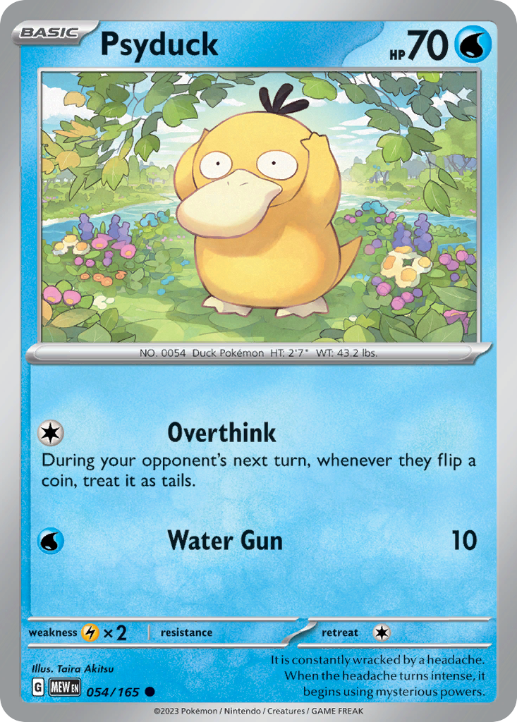 Psyduck 54 Common card from 151