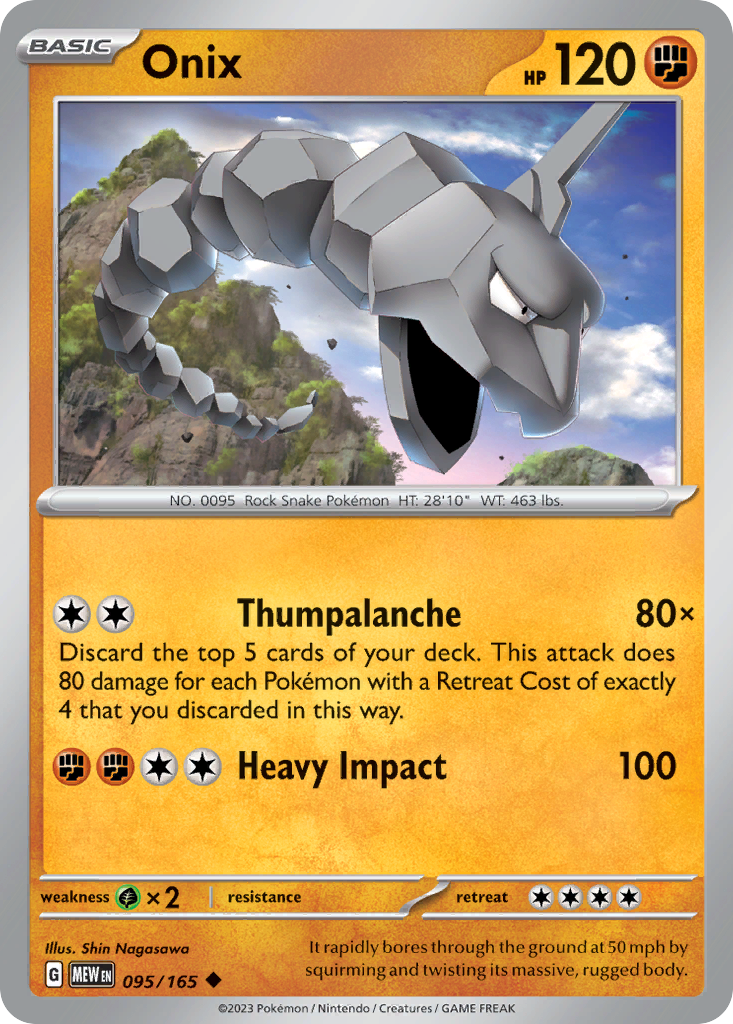 Onix 95 Uncommon card from 151