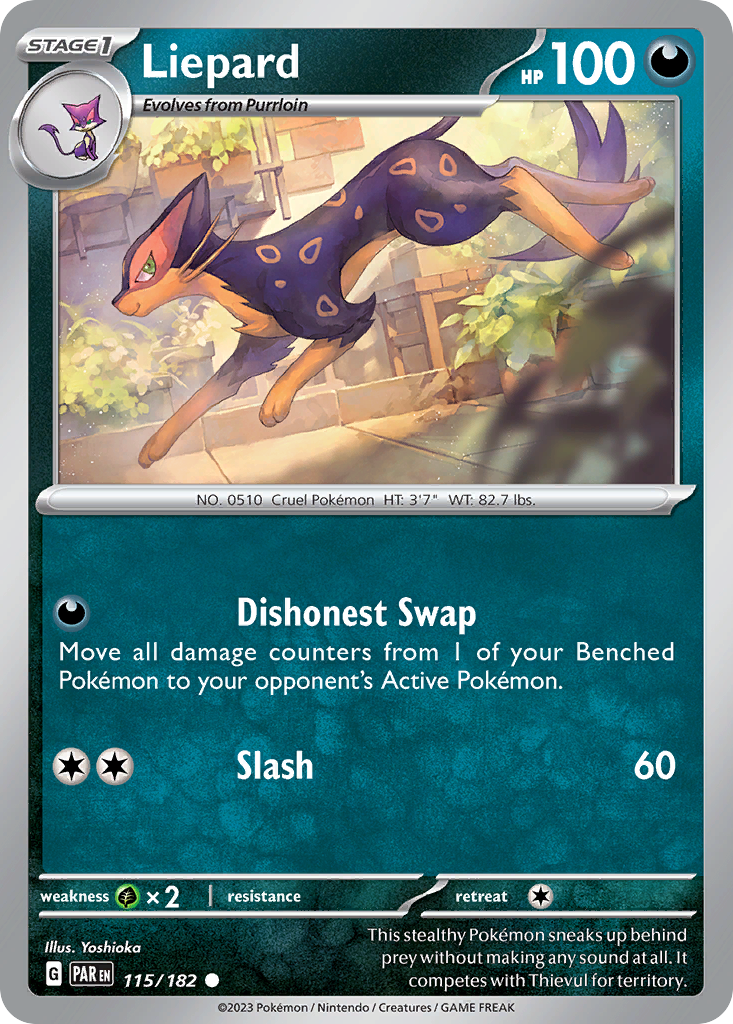 Liepard 115 Common card from Paradox Rift