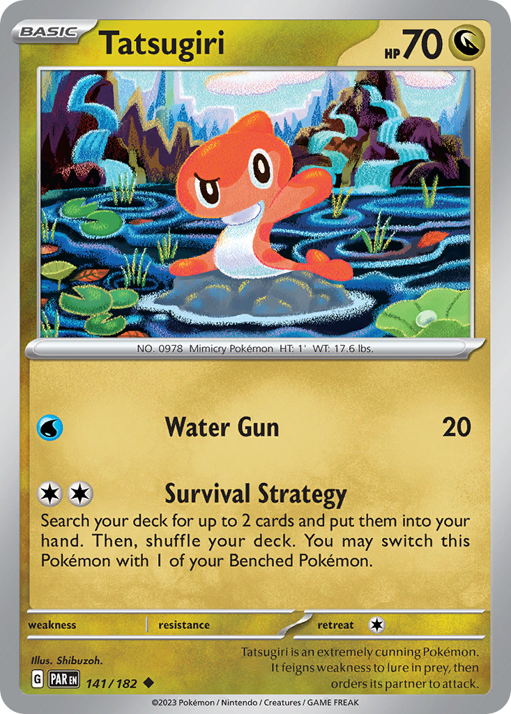 Tatsugiri 141 Uncommon card from Paradox Rift