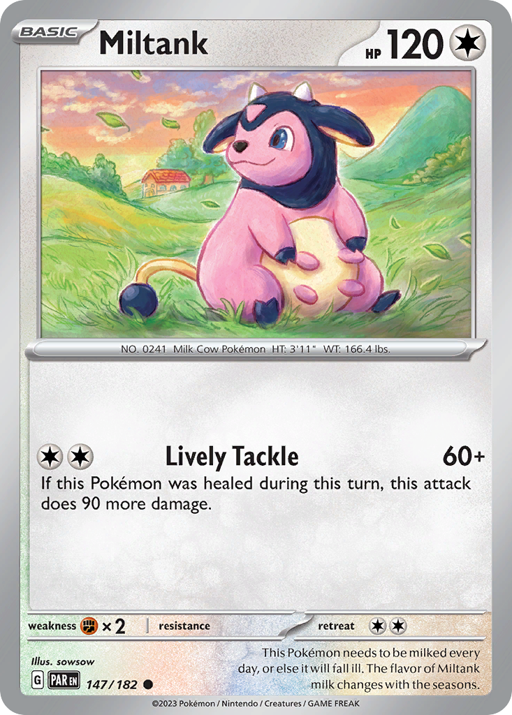 Miltank 147 Common card from Paradox Rift