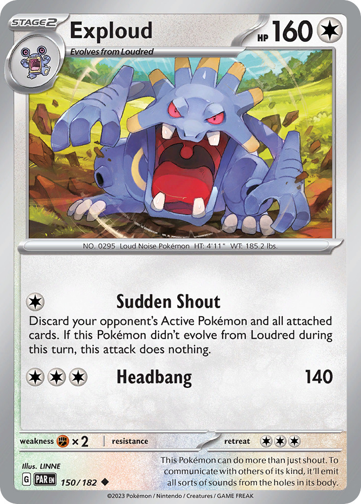 Exploud 150/182 Uncommon card from Paradox Rift