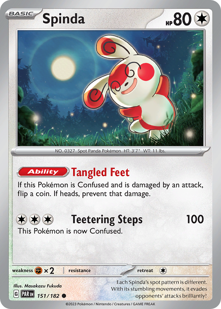 Spinda 151 Common card from Paradox Rift