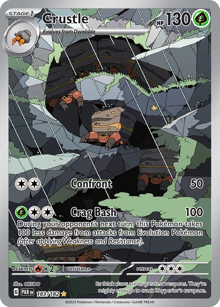Crustle 183/182 Illustration Rare card from Paradox Rift