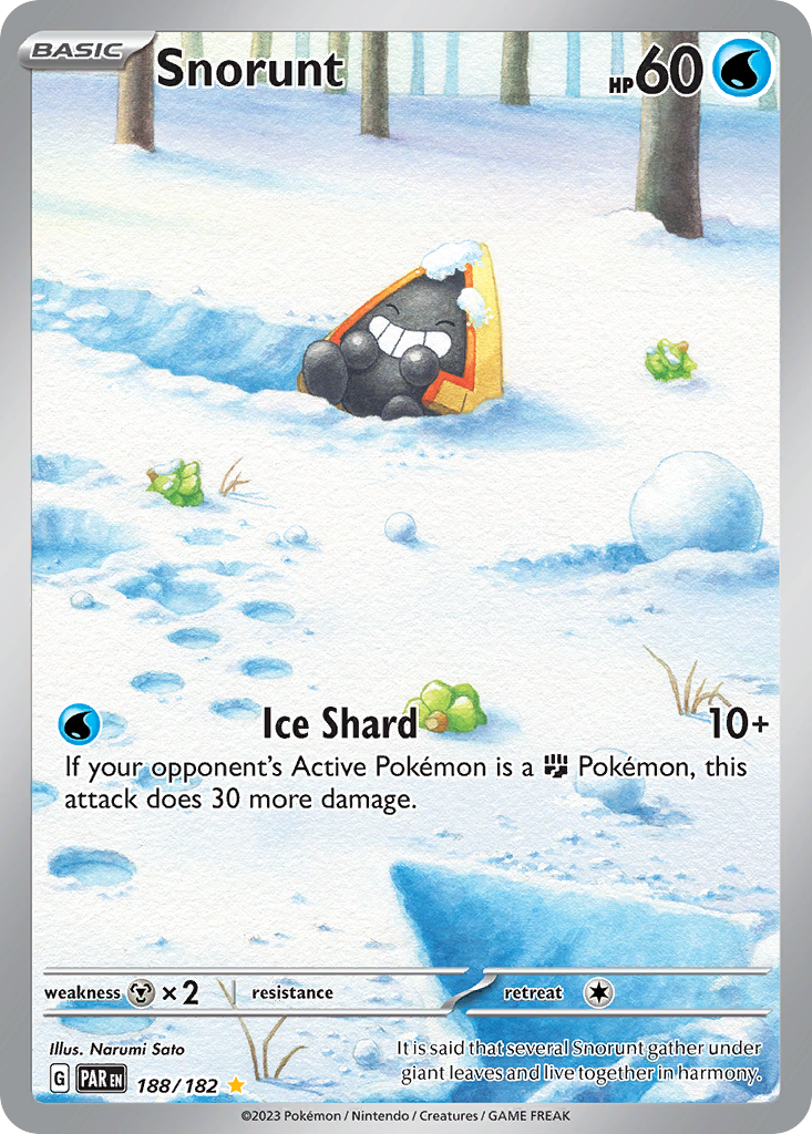 Snorunt 188 Illustration Rare card from Paradox Rift