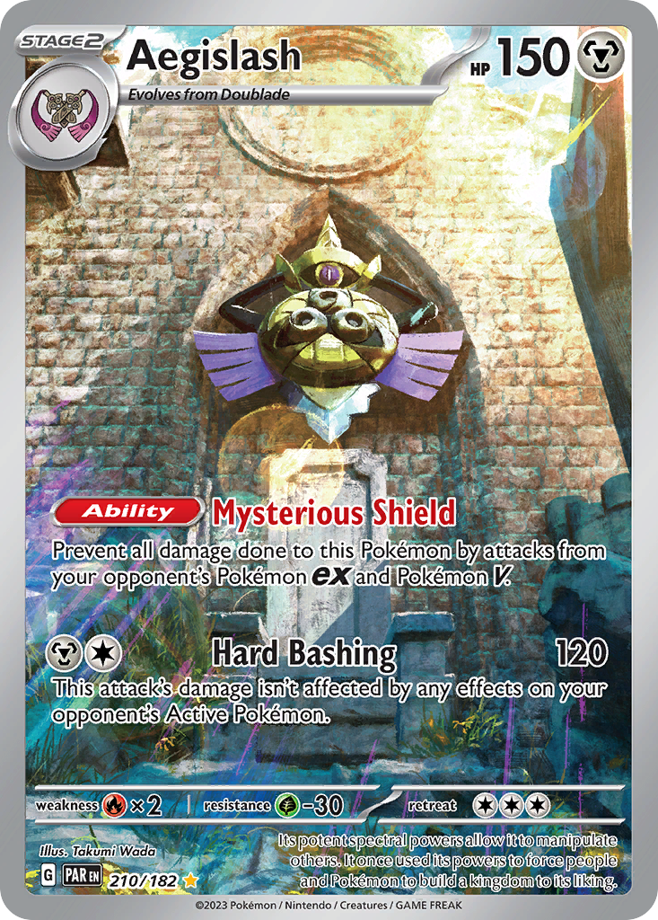 Aegislash 210 Illustration Rare card from Paradox Rift