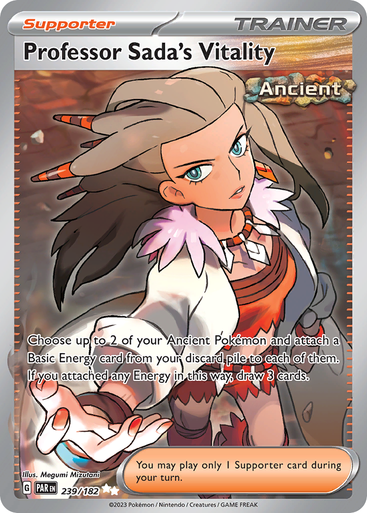 Professor Sada's Vitality 239/182 Ultra Rare card from Paradox Rift