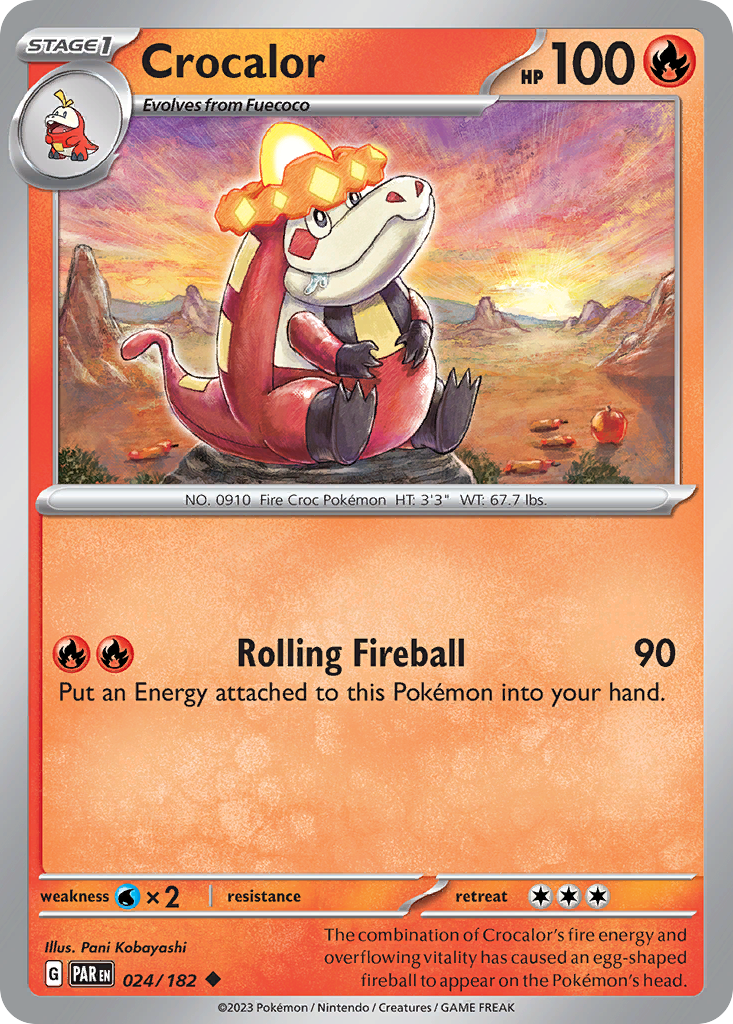 Crocalor 24 Uncommon card from Paradox Rift