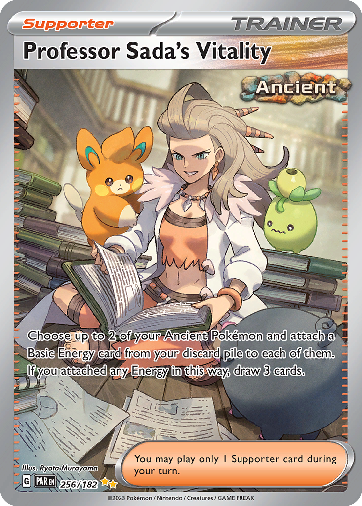 Professor Sada's Vitality 256 Special Illustration Rare card from Paradox Rift