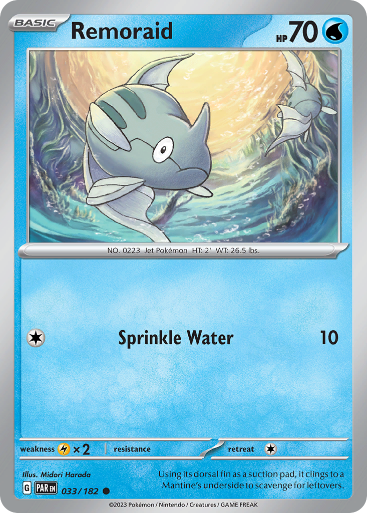 Remoraid 33 Common card from Paradox Rift