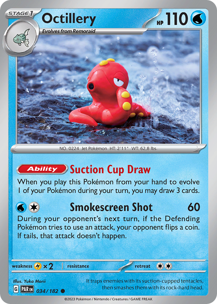 Octillery 34 Common card from Paradox Rift