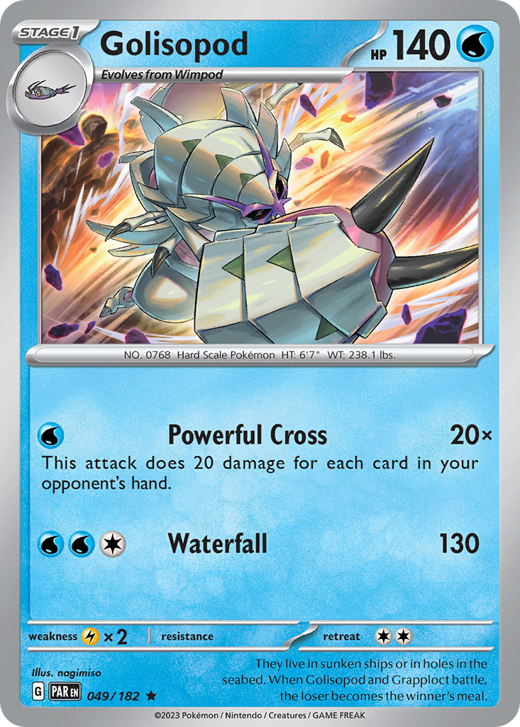 Golisopod 49 Rare card from Paradox Rift