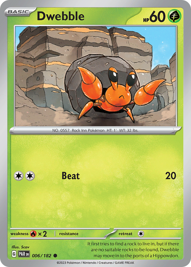Dwebble 6 Common card from Paradox Rift
