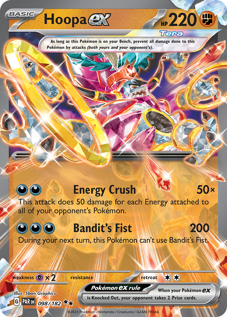 Hoopa ex 98 Double Rare card from Paradox Rift