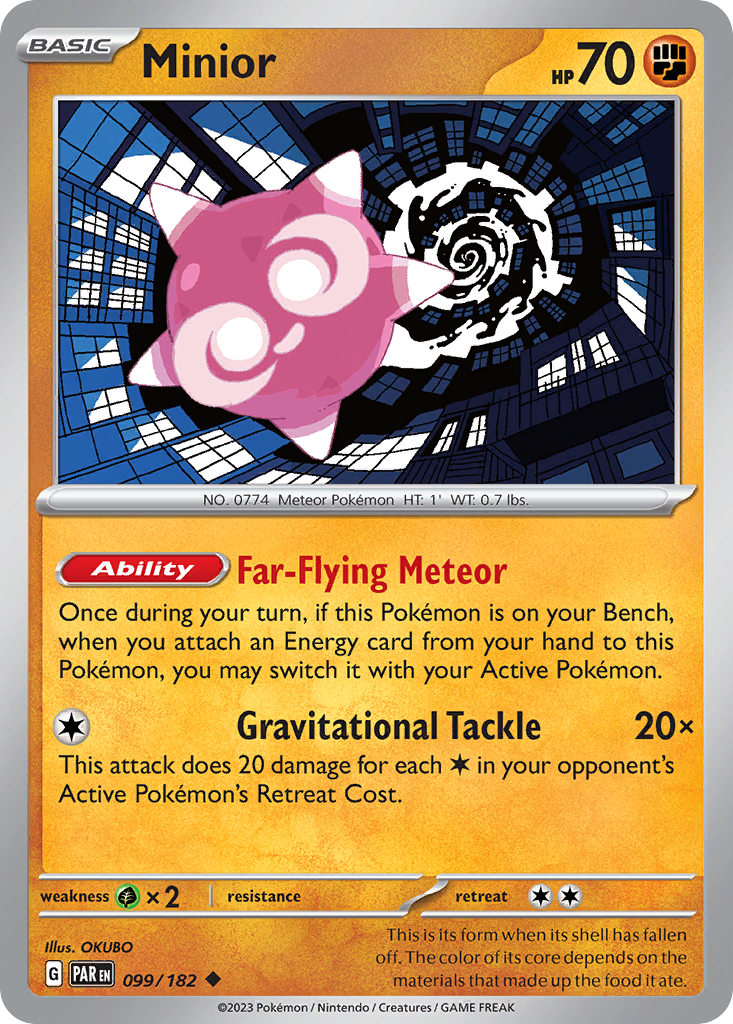 Minior 99 Uncommon card from Paradox Rift