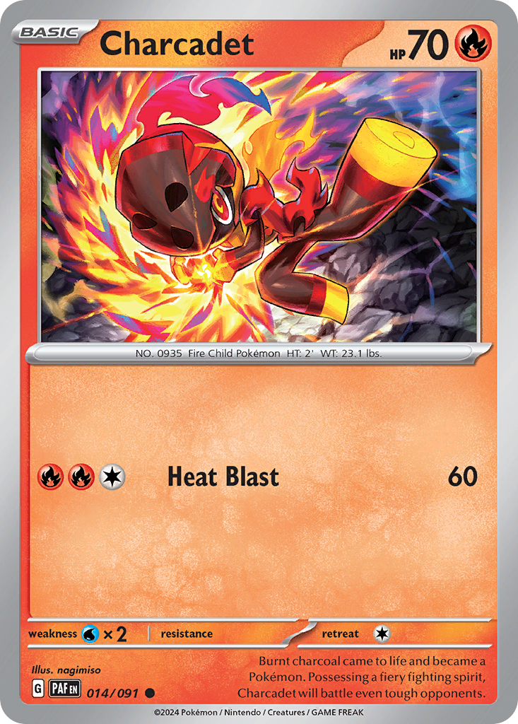 Charcadet 14 Common card from Paldean Fates