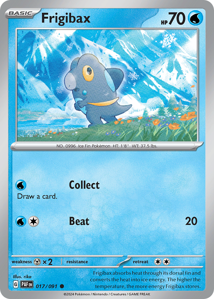 Frigibax 17 Common card from Paldean Fates