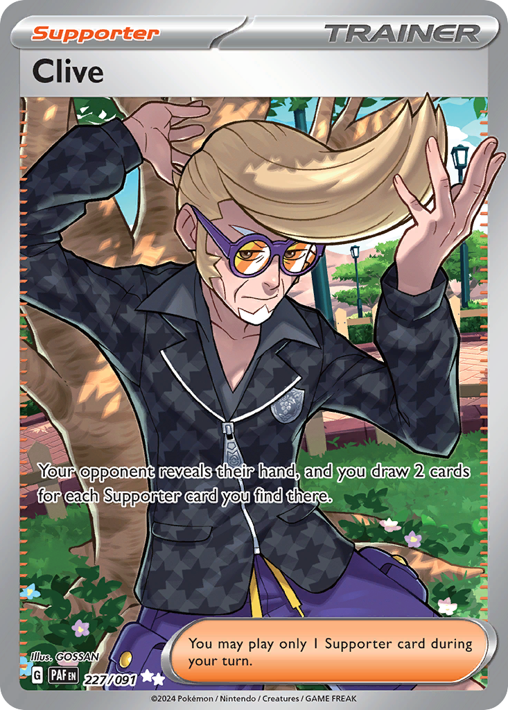 Clive 227 Ultra Rare card from Paldean Fates