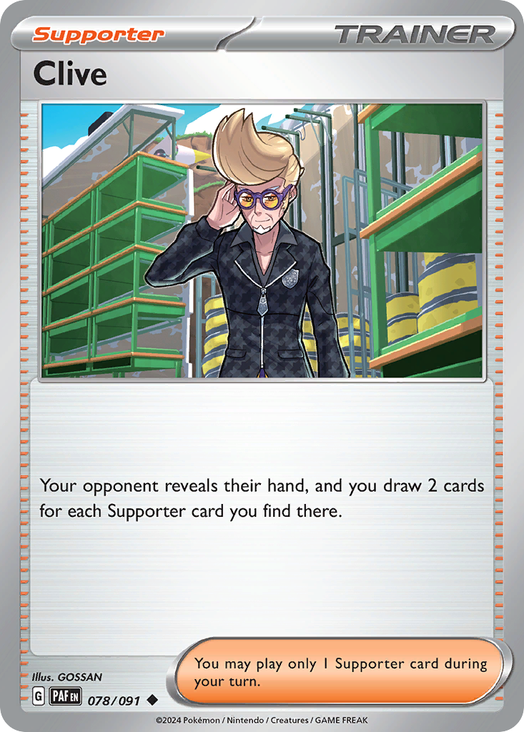 Clive 78 Uncommon card from Paldean Fates